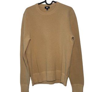 Uniqlo Camel Long Sleeve Pullover Sweater Small